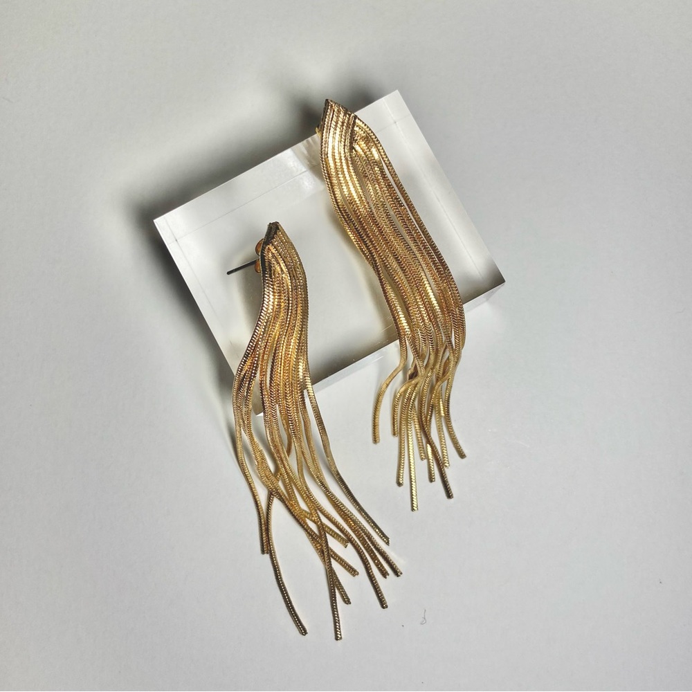 VINTAGE GOLD DROP EARRINGS